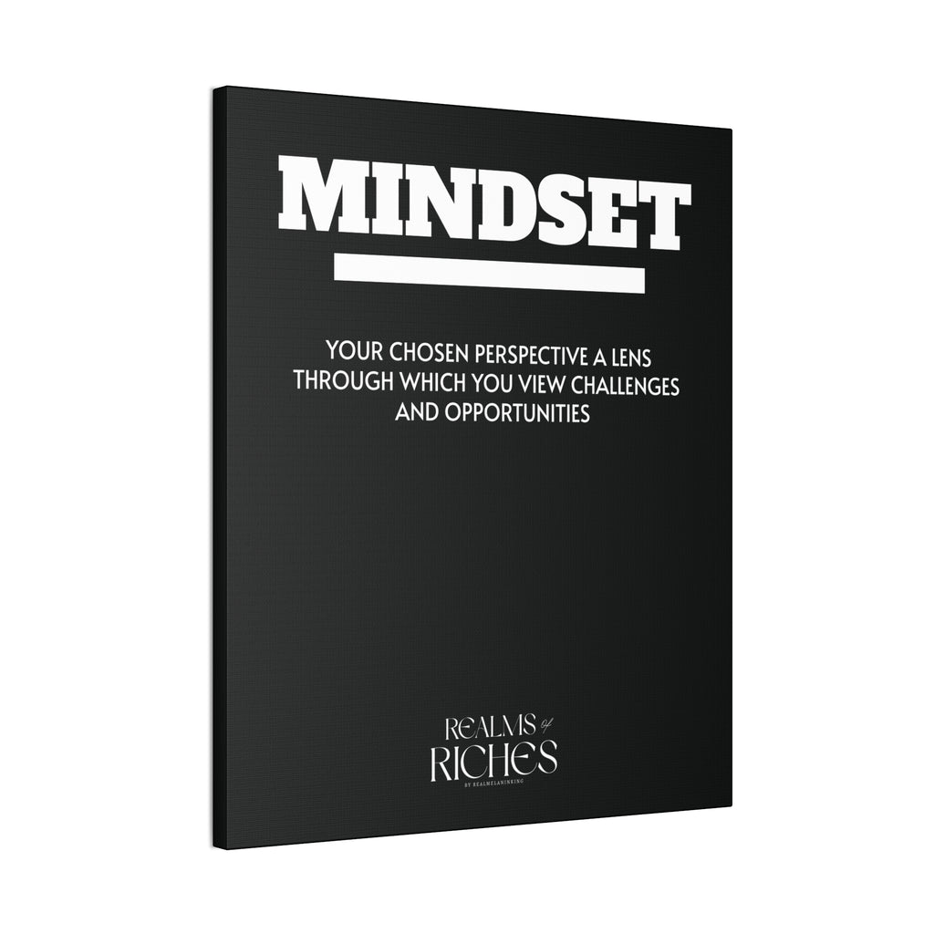 Mindset Canvas Wall Art — Motivational Quote Stretched Canvas